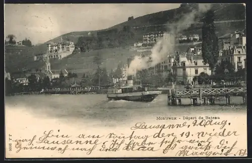 AK Montreux, Départ de Bateau