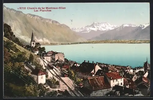 AK Montreux, Chemin de Fer Montreux-Glion, Les Planches