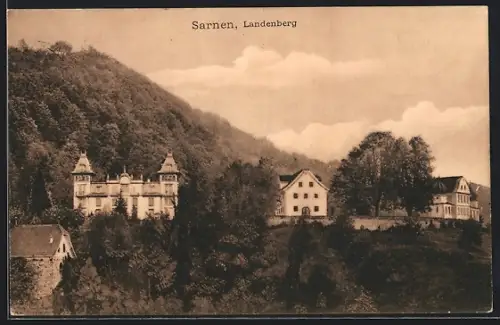 AK Sarnen, Teilansicht von Landenberg