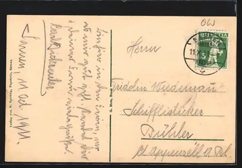 AK Sarnen, Teilansicht von Landenberg
