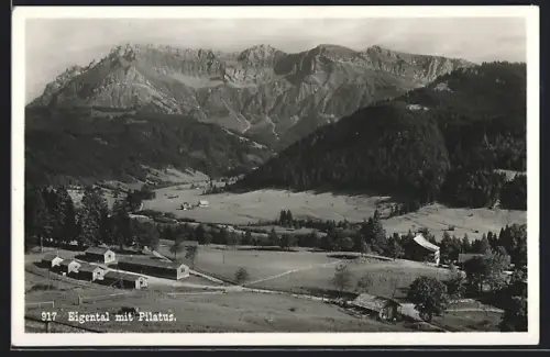 AK Eigental, Ortsansicht mit Pilatus