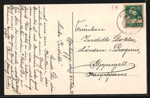 AK Baldegg, Töchterinstitut, Gartenpartie