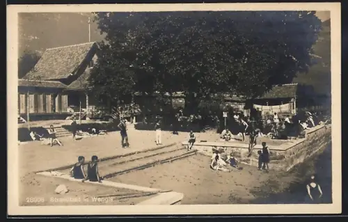 AK Weggis, Badengäste im Strandbad