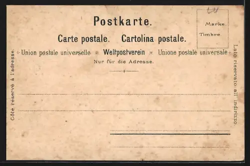 Lithographie Weggis, Ortsansicht, Blick auf den Pilatus, Vierwaldstädtersee