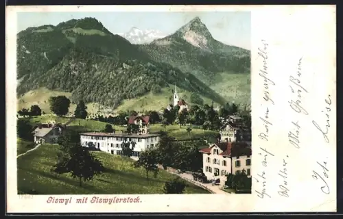 AK Giswyl, Ortsansicht mit Giswylerstock