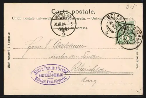 AK Ranft, Ortspartie mit Kapelle