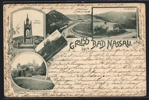 AK Bad Nassau, Arnstein, Schloss Schaumburg, Ruine Langenau