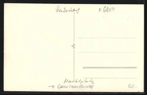 AK Leutenberg / Thüringen, Marktplatz mit Rathaus