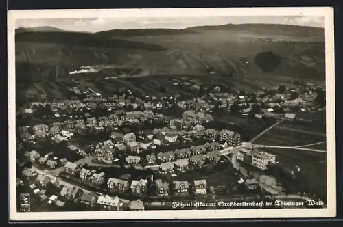 AK Grossbreitenbach, Panorama vom Flugzeug aus gesehen