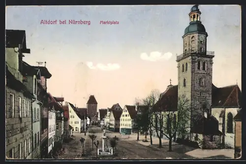AK Altdorf / Nürnberg, Marktplatz