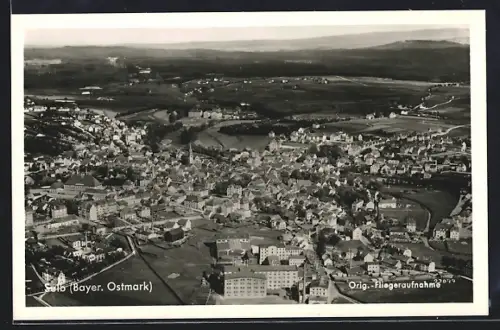 AK Selb, Fliegeraufnahme der Ortschaft