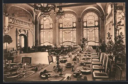 AK Eisenach, Festsaal im Hotel der Rautenkranz