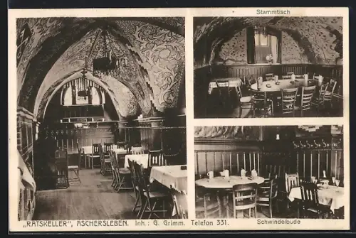 AK Aschersleben, Der Ratskeller, der Stammtisch und die Schwindelbude