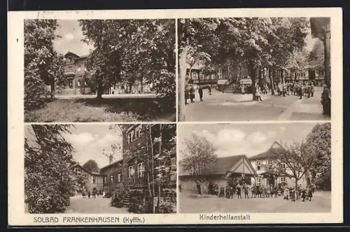 AK Frankenhausen / Kyffh., spielende Kinder an der Kinderheilanstalt