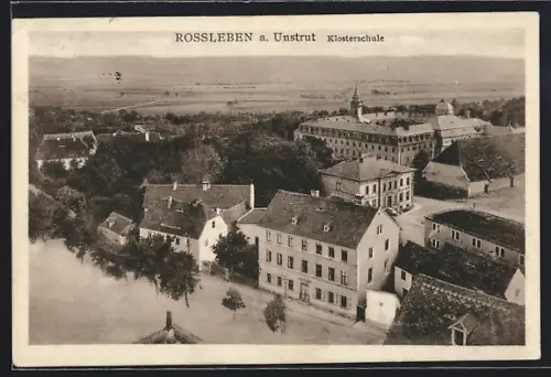 AK Rossleben, Ansicht der Klosterschule aus der Vogelperspektive