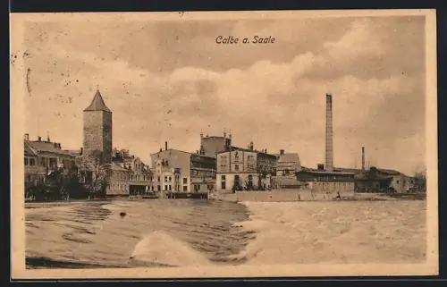 AK Calbe a. Saale, Ortspartie