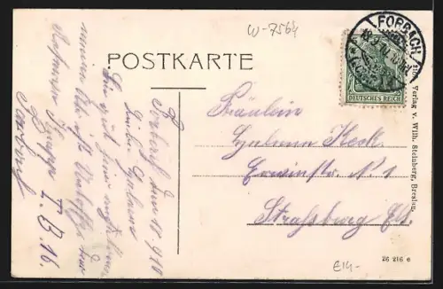 AK Forbach, Trainkaserne, Kasernenhof, Wirtschaftsgebäude