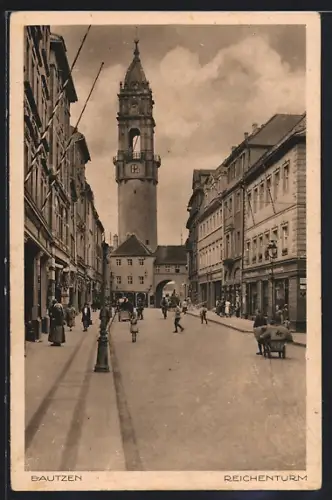 AK Bautzen, Blick auf den Reichtenturm