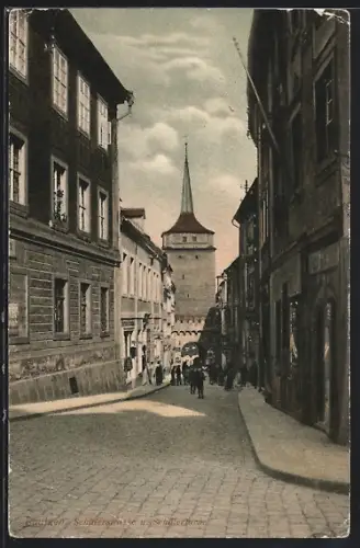 AK Bautzen, Schülerstrasse und Schülerturm