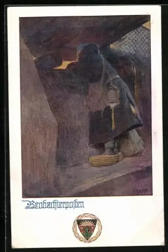 Künstler-AK Karl Friedrich Gsur: Deutscher Schulverein Nr.866: Bernbachtropfen