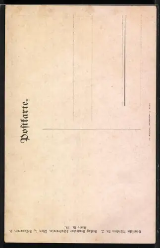 AK Deutscher Schulverein Nr. 58: Deutsche Märchen Nr. 2, Der Froschkönig