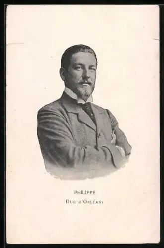 AK Philippe, Ruc d'Orleans im Anzug