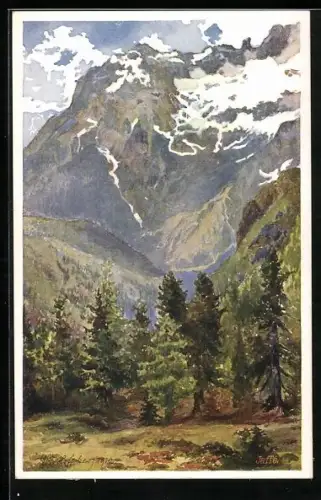 Künstler-AK E.F. Hofecker: Deutscher Schulverein NR: 415, Marmarole von Tre Croci