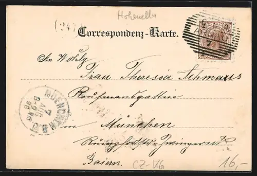 AK Arnau, Rathaus, Blick ins Arnsdorfer Thal, Ortspanorama