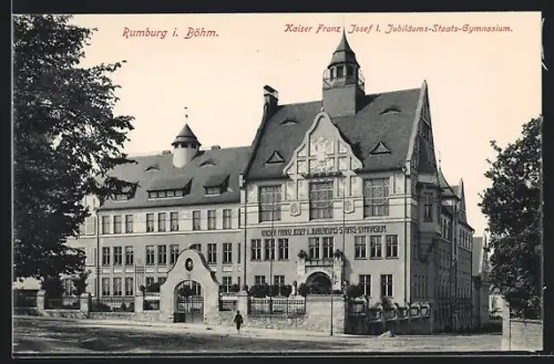 AK Rumburg / Rumburk, Kaiser Franz Josef I. Jubiläums-Staats-Gymnasium