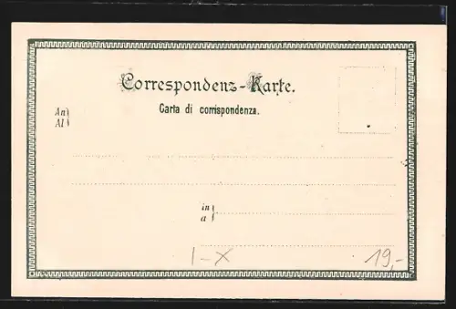 Lithographie Sterzing, Hotel Stötter, Strasse von Sterzing, Sprechenstein