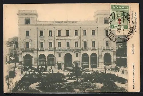 AK Athènes, Palais des Postes & Telegraphes