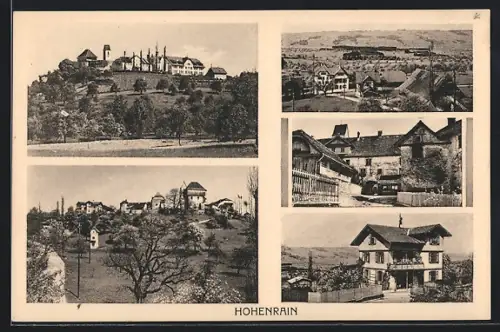 AK Hohenrain, Ortsansichten aus der Vogelschau, Strassenpartie