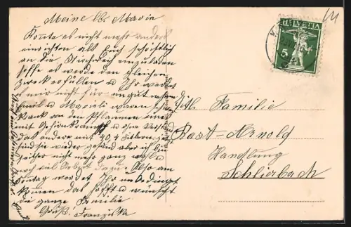 AK Knutwil, Gesamtansicht, Bad Knutwil, Pfarrhof