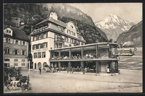 AK Flüelen a. Vierwaldstättersee, Hotel und Pension Sternen