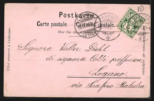 AK Payerne /Vaud, Institut Guillermaux, Le Pont