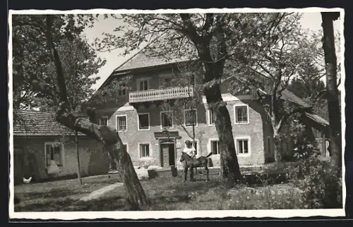 AK Frankenmarkt, Gasthaus zur Auleiten, Bes. Fr. Pölzleitner