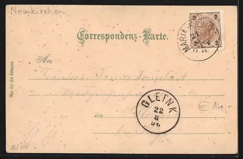 Lithographie Maria Schutz a. Semmering, Hotel Belleve mit Dependancen und Villen