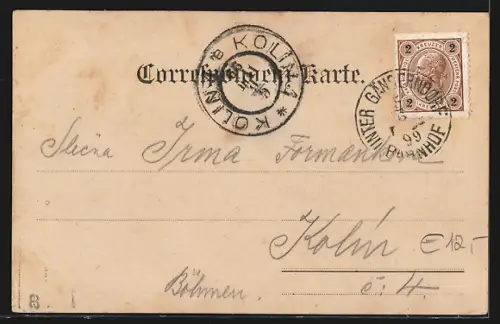 AK Gänserndorf /N. Oest., Bahnhof, Kirchenplatz, Unter-Gänserndorf