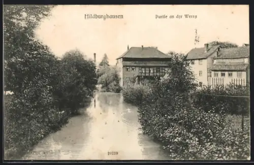 AK Hildburghausen, Partie an der Werra