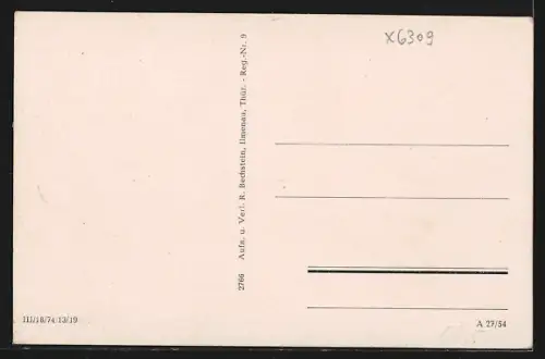 AK Grossbreitenbach /Thür. Wald, Ortspartie mit Kirche