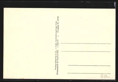 AK Kiel, Strassenbahn in der Holtenauerstrasse mit Geschäften