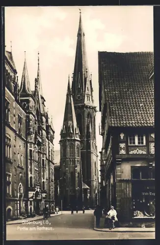 AK Oldenburg i. O., Partie am Rathaus