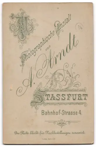 Fotografie A. Arndt, Stassfurt, Bahnhof-Strasse 4, Mutter mit zwei Kindern, Mutterglück