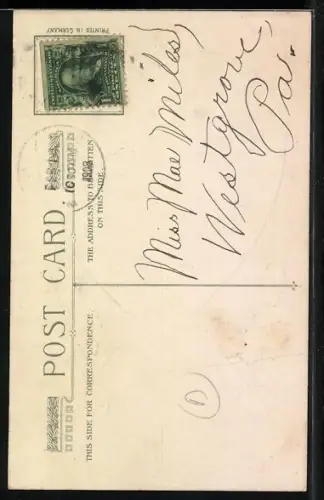 Künstler-AK Amor schmiedet zwei Ringe, True Love