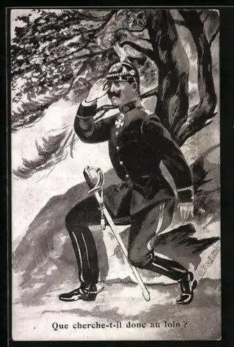 AK Que cherche-t-il done au loin ?