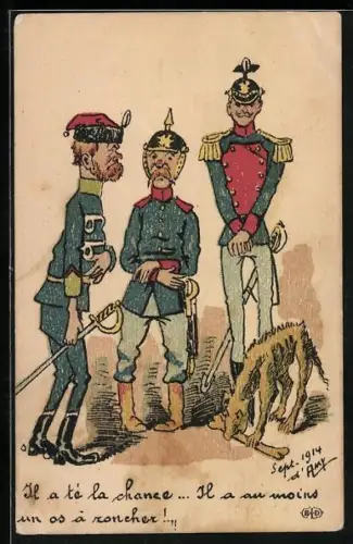 AK Il a té la chance.... Il a au moins un os à roncher !