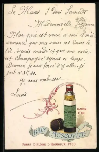 AK Flacon de Bain Moscovite, Reklame