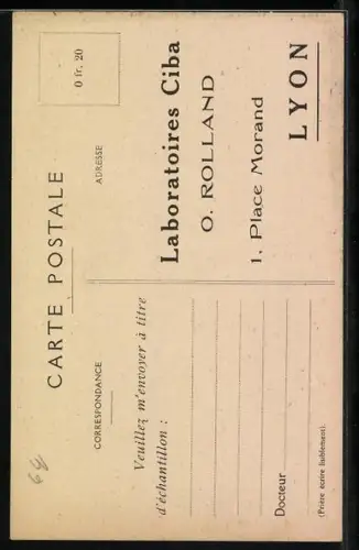 AK Reklame für Fortossan Ciba, Babynahrung, Dose mit Frau bei der Feldarbeit