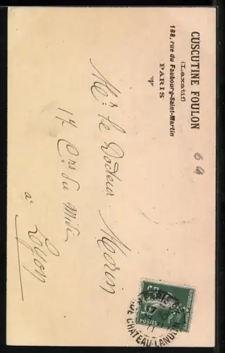 AK Sirop Laxatif contra la Constipation des Enfants, Reklame für Medikament Cuscutine