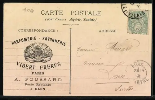 AK Savon Spécial pour la Barbe, Vibert Frères, Reklame, Soldaten lassen sich rasieren